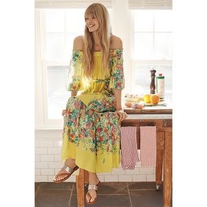 Anthropologie Eliora Off-The-Shoulder Maxi Dress